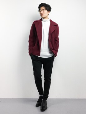 武井一輝さん(メンズ・173cm)の冬コーディネート