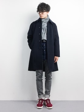 武井一輝さん（メンズ・173cm）の冬コーディネート