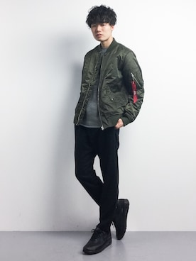 武井一輝さん（メンズ・173cm）の冬コーディネート