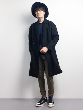 「Journal Standard TRISECT（トライセクト）のアイテム（その他アウター）」を使った、武井一輝さん（メンズ・173cm）の冬コーディネート