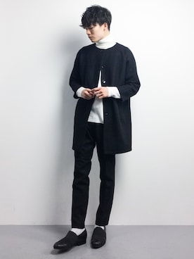 武井一輝さん（メンズ・173cm）の冬コーディネート