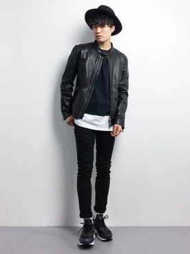 武井一輝さん（メンズ・173cm）の冬コーディネート