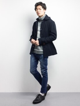 武井一輝さん(メンズ・173cm)の冬コーディネート