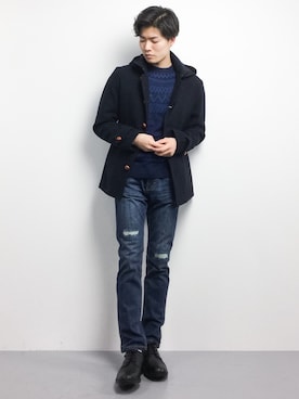 武井一輝さん（メンズ・173cm）の冬コーディネート