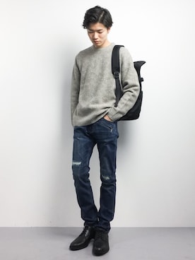 武井一輝さん(メンズ・173cm)の冬コーディネート