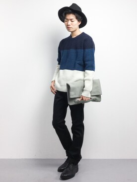 武井一輝さん(メンズ・173cm)の冬コーディネート