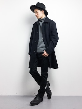 武井一輝さん(メンズ・173cm)の冬コーディネート