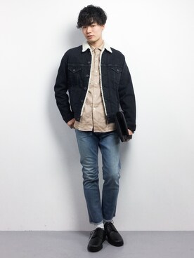 武井一輝さん（メンズ・173cm）の冬コーディネート