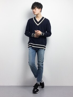 武井一輝さん（メンズ・173cm）の冬コーディネート