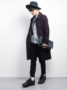 武井一輝さん（メンズ・173cm）の冬コーディネート