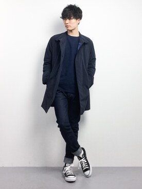 「NOISE MAKER（ノイズメーカー）のアイテム」を使った、武井一輝さん（メンズ・173cm）の冬コーディネート