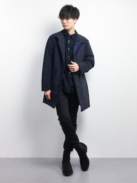 「NOISE MAKER（ノイズメーカー）のアイテム」を使った、武井一輝さん（メンズ・173cm）の冬コーディネート