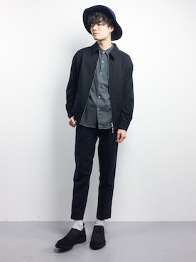 武井一輝さん（メンズ・173cm）の冬コーディネート