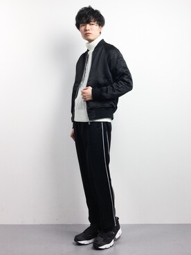 「L.H.P（エルエイチピー）のアイテム（ニット/セーター）」を使った、武井一輝さん（メンズ・173cm）の冬コーディネート