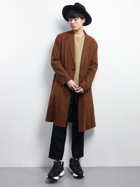 武井一輝さん（メンズ・173cm）の冬コーディネート
