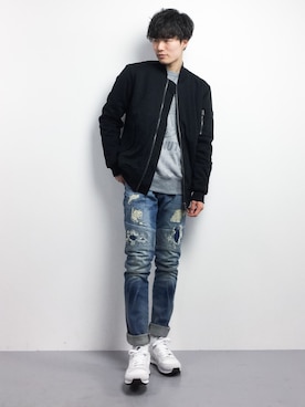 武井一輝さん（メンズ・173cm）の冬コーディネート