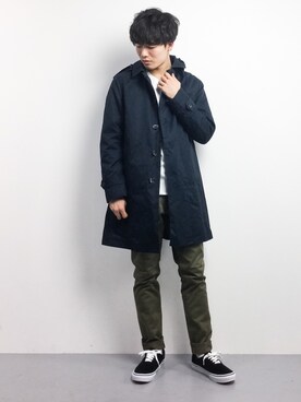 「ZIP FIVE（ジップファイブ）のアイテム（スウェット）」を使った、武井一輝さん（メンズ・173cm）の冬コーディネート