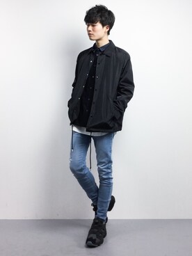 武井一輝さん（メンズ・173cm）の冬コーディネート