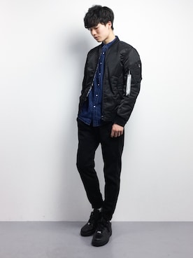 武井一輝さん（メンズ・173cm）の冬コーディネート