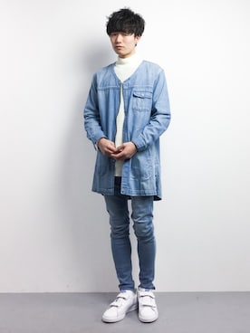「ONES STROKE（ワンズストローク）のアイテム」を使った、武井一輝さん（メンズ・173cm）の冬コーディネート