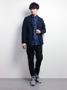 武井一輝さん（メンズ・173cm）の冬コーディネート