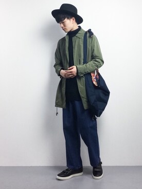「L.H.P（エルエイチピー）のアイテム（ニット/セーター）」を使った、武井一輝さん（メンズ・173cm）の冬コーディネート
