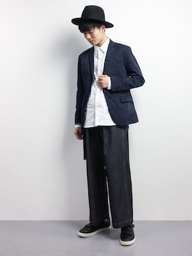 武井一輝さん（メンズ・173cm）の冬コーディネート