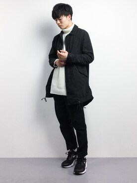 「L.H.P（エルエイチピー）のアイテム（ニット/セーター）」を使った、武井一輝さん（メンズ・173cm）の冬コーディネート