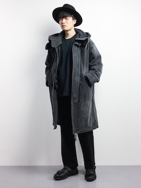 「MONKEY TIME（モンキータイム）のアイテム（ジャケット/アウター）」を使った、武井一輝さん（メンズ・173cm）の冬コーディネート