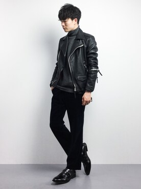 武井一輝さん（メンズ・173cm）の冬コーディネート