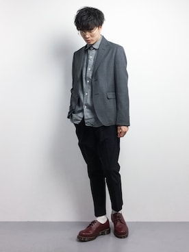 武井一輝さん（メンズ・173cm）の冬コーディネート