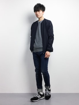 武井一輝さん（メンズ・173cm）の冬コーディネート