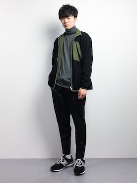 「Denime（ドゥニーム）のアイテム（その他アウター）」を使った、武井一輝さん（メンズ・173cm）の冬コーディネート