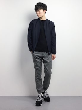 武井一輝さん（メンズ・173cm）の冬コーディネート