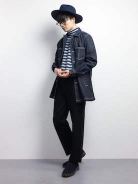 「Dr. Martens（ドクターマーチン）のアイテム（スニーカー）」を使った、武井一輝さん（メンズ・173cm）の冬コーディネート