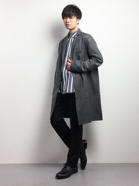 武井一輝さん（メンズ・173cm）の冬コーディネート