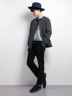 「Dr. Martens（ドクターマーチン）のアイテム（スニーカー）」を使った、武井一輝さん（メンズ・173cm）の冬コーディネート