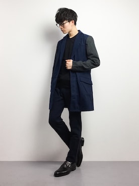 武井一輝さん（メンズ・173cm）の冬コーディネート