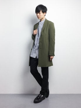 武井一輝さん（メンズ・173cm）の冬コーディネート