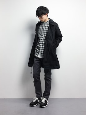 「SILAS(サイラス)のアイテム(ジャケット/アウター)」を使った、武井一輝さん(メンズ・173cm)の冬コーディネート