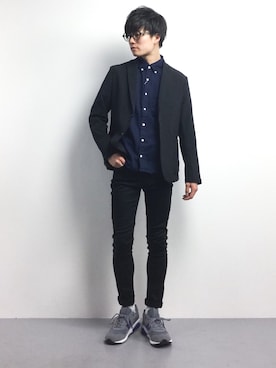 武井一輝さん（メンズ・173cm）の冬コーディネート