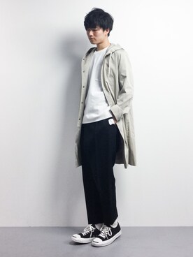 「HARE（ハレ）のアイテム（その他アウター）」を使った、武井一輝さん（メンズ・173cm）の冬コーディネート