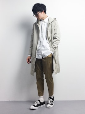 「HARE（ハレ）のアイテム（その他アウター）」を使った、武井一輝さん（メンズ・173cm）の冬コーディネート