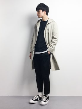 「HARE（ハレ）のアイテム（その他アウター）」を使った、武井一輝さん（メンズ・173cm）の冬コーディネート