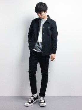 「BAYFLOW（ベイフロー）のアイテム（ブルゾン）」を使った、武井一輝さん（メンズ・173cm）の春コーディネート