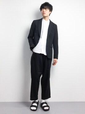 「STUDIOUS（ステュディオス）のアイテム（その他アウター）」を使った、武井一輝さん（メンズ・173cm）の春コーディネート