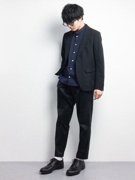 「STUDIOUS（ステュディオス）のアイテム（その他アウター）」を使った、武井一輝さん（メンズ・173cm）の春コーディネート