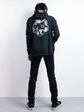 「DAMMY（ダミー）のアイテム」を使った、武井一輝さん（メンズ・173cm）の春コーディネート