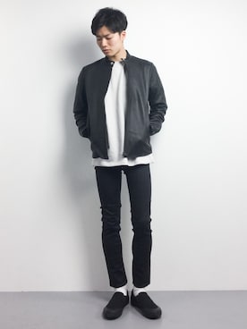 「KICKS LAB.（キックスラボ）のアイテム」を使った、武井一輝さん（メンズ・173cm）の春コーディネート