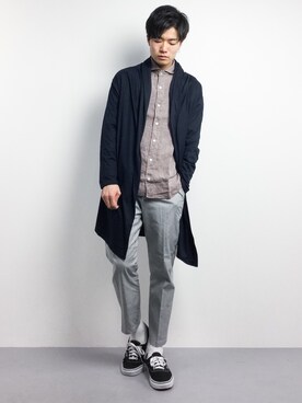 「rehacer（レアセル）のアイテム」を使った、武井一輝さん（メンズ・173cm）の春コーディネート